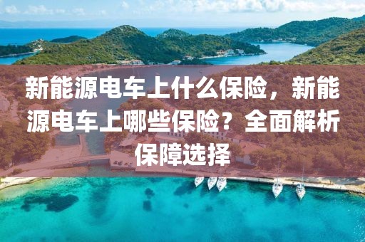 新能源電車上什么保險(xiǎn)，新能源電車上哪些保險(xiǎn)？全面解析保障選擇